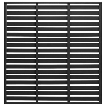 Schuttingpaneel – Tuinscherm – Tuinafscheiding – Hekpaneel – Tuinschutting – Hout-Kunststofcomposiet – 180x180 cm – Onderhoudsvriendelijk – Weerbestendig - Zwart