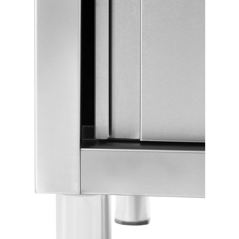 Spoelbak – Gootsteen – Wasbak – Keukenspoelbak – Horecaspoelbak – RVS – Éénbak Met Schuifdeurkast – 120x60x95 cm – Rechtszijdig