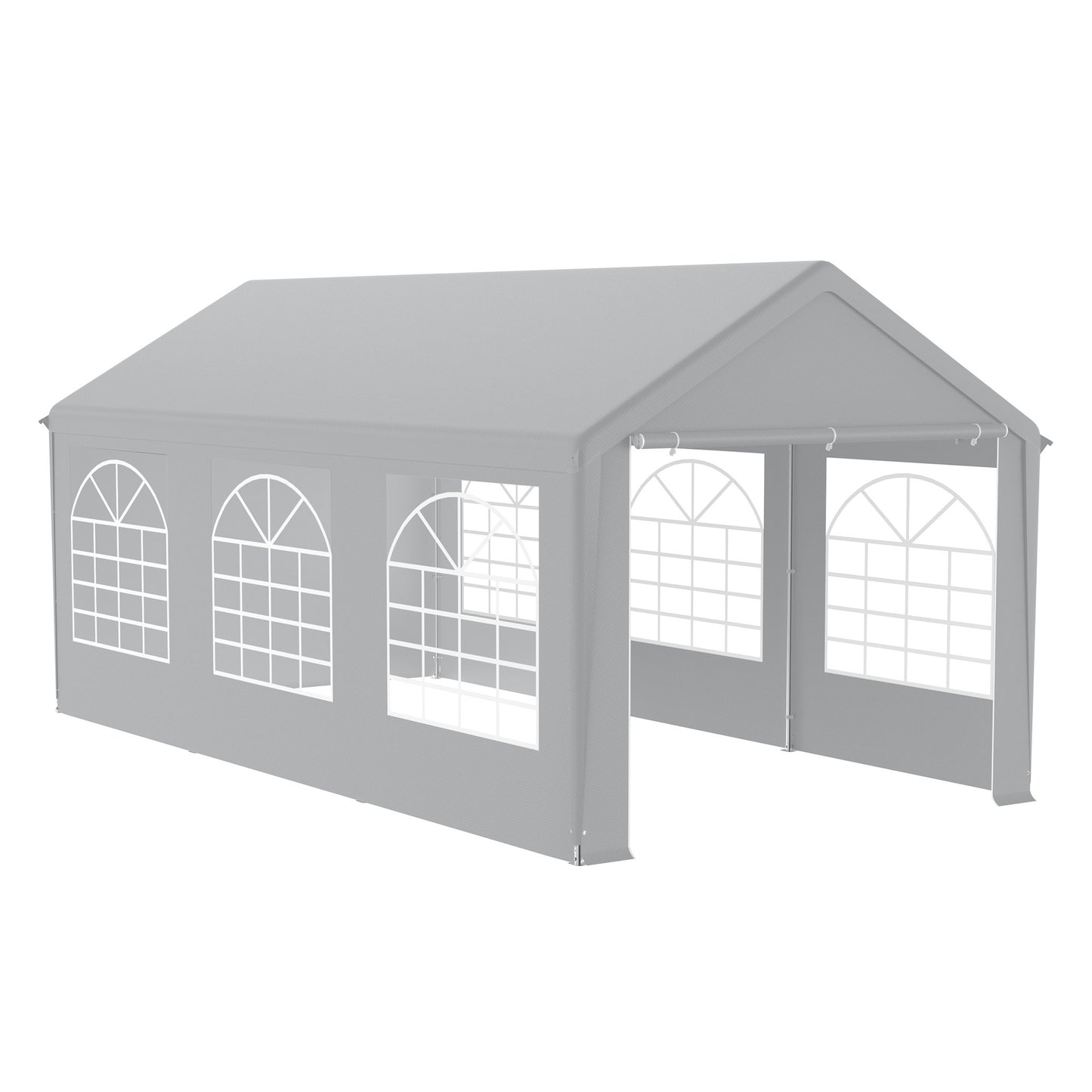 Partytent – Tuinpaviljoen – Feesttent – Evenemententent – Gazebo – 3x6 Meter – Weerbestendig Met Afneembare Zijwanden