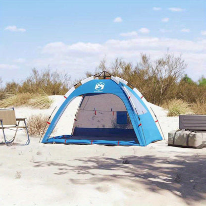 Tent – Strandtent – Pop-up Tent – Koepeltent – Kampeertent – Lichtgewicht Polyester – Snel Opzetten – Blauw – 2 Persoons