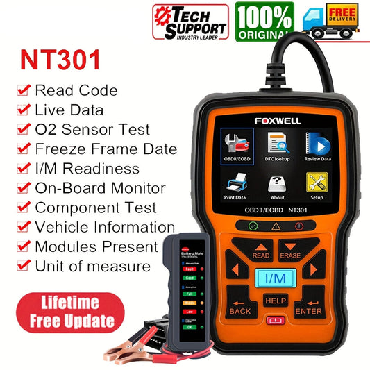 OBD2 Diagnosetoestel – Auto Scanner – Foutcode Reader – Diagnosescanner – Auto Diagnose – 10+ Speciale Functies – Werkt Zonder Batterij