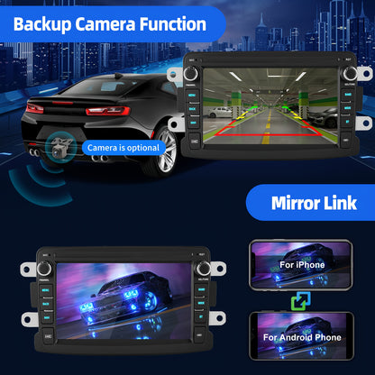 Multifunctionele Auto Radio – Autoradio – Multimedia Speler – Navigatiesysteem – Touchscreen Radio – 7 Inch HD Scherm – Android 15 OS – Draadloze CarPlay & Android Auto