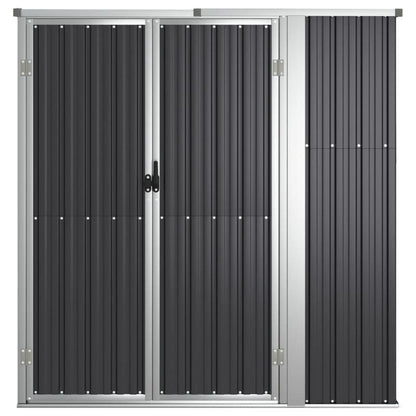 Tuinhuis – Tuinkast – Buitenschuur – Opslagkast – Gereedschapskast – Antraciet – Gegalvaniseerd Staal – 161x89x161 cm