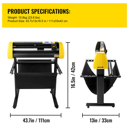 Vinylsnijder – Vinyl Snijplotter – Snijmachine – Graveermachine – Snijplotter – Automatische Contourherkenning – 87 cm Snijbreedte
