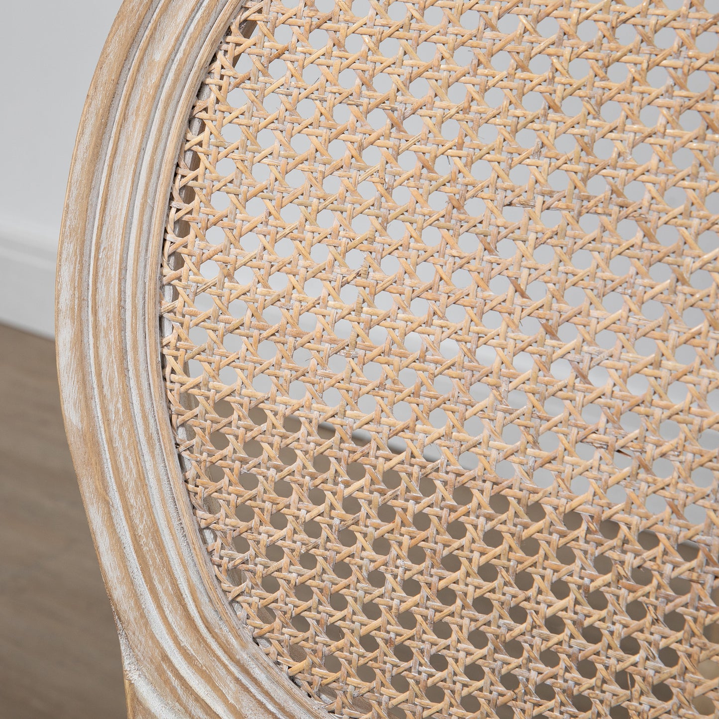 Eetkamerstoelen – Keukenstoelen – Stoelenset – Rattan Stoelen – Linnen Stoelen – Grijs – Comfortabele Bekleding – Massief Houten Poten
