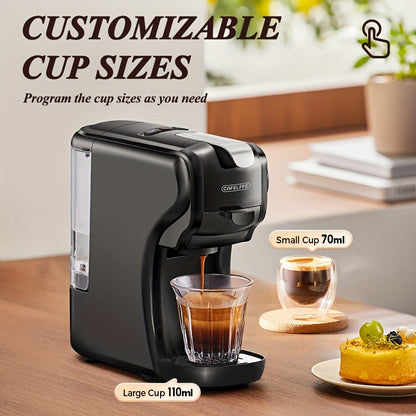 1pc Cafelffe Capsule Coffee Machine - Espresso Machine DG* Cappuccino Nes* Capsule Coffee Machine Coffee-Themed Gift Choice For Lovers/Father/Mother 19 Bar Hot/Cold Dual-Use High-Efficiency Extraction System Cappuccino Machin