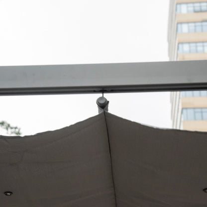 Tuinkamer – Pergola – Tuinpaviljoen – Overkapping – Partytent – Aluminium Frame – Verstelbaar Schuifdak 3x3m – Weerbestendig & Lichtgewicht