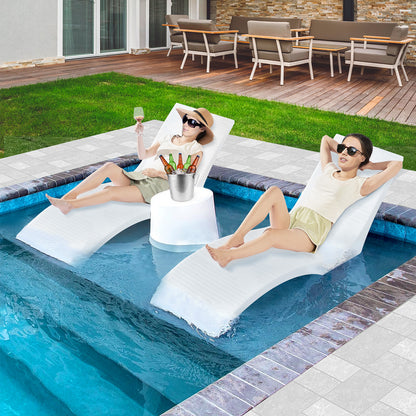 Lounge Chair – Ligstoel – Chaise Lounge – Zwemstoel – In-Pool Ligstoel – Ergonomisch S-Vorm Ontwerp – Duurzaam PE Materiaal
