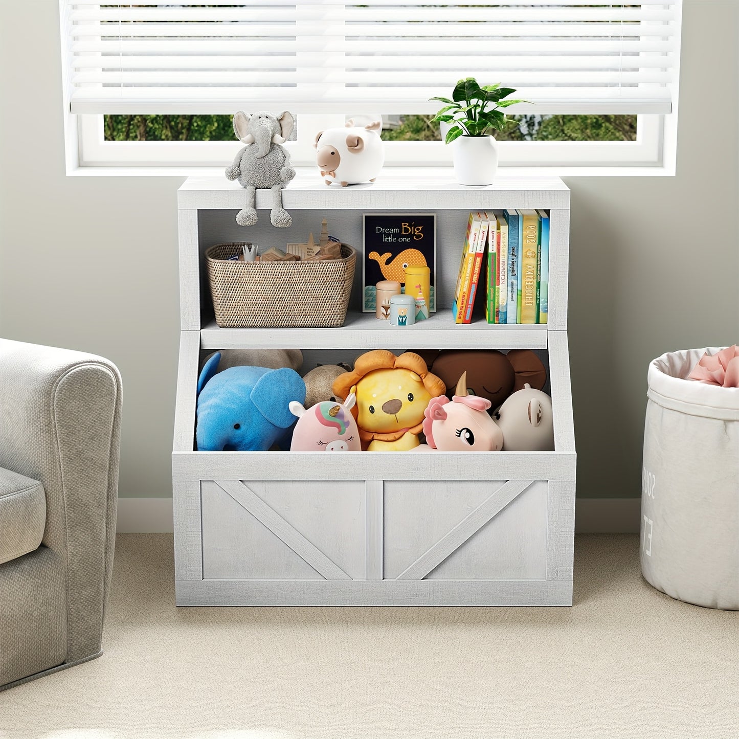 Bookshelf And Toy Storage, Wooden Bookcase Cabinet with Storage Organizer, Large Cubbies for Home Office, Utility Racks, Spacesaving Furniture, Office Storage, Wooden Organizer, Open Shelf Design, Durable Wood, Multilevel Rac