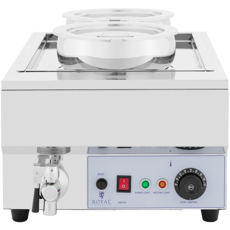 Electric Fondue Set, Chocolate Soup Station with 2 X 7 L Pots, 1500 W - QUORE