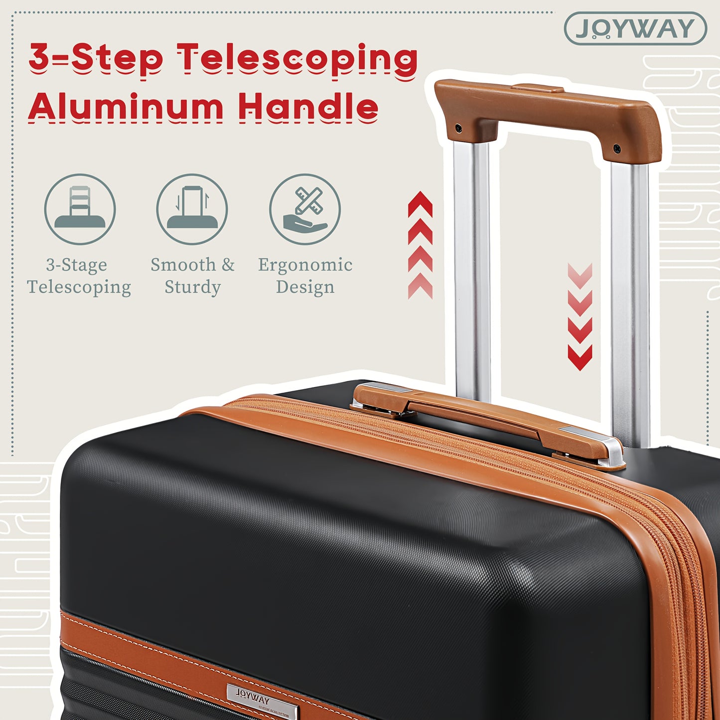Kofferset – Bagage – Reiskoffer – Spinner Koffer – Lichtblauw – 3 Maten 20/24/28 Inch – Duurzame ABS Harde Schil – TSA Combinatieslot & 360° Draaiwielen