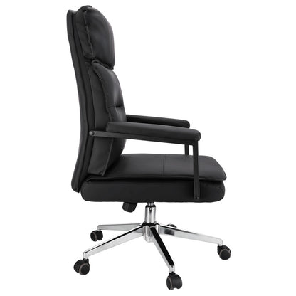 Bureaustoel – Office Chair – Kantoorstoel – Draaistoel – Werkstoel – Eco-leer Bekleding – Verstelbare Hoogte 43-49 cm