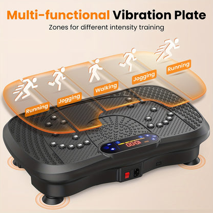 Vibratieplaat – Trilplaat – Fitnessplatform – Powerplate – Vibratietrainer – ABS Materiaal – 230V Met Digitaal Display