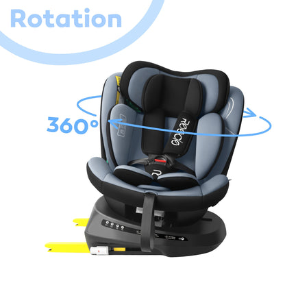 Autozitje – Autostoeltje – Zitverhoger – Booster – 360° Draaibaar – i-Size Veiligheid ECE R129