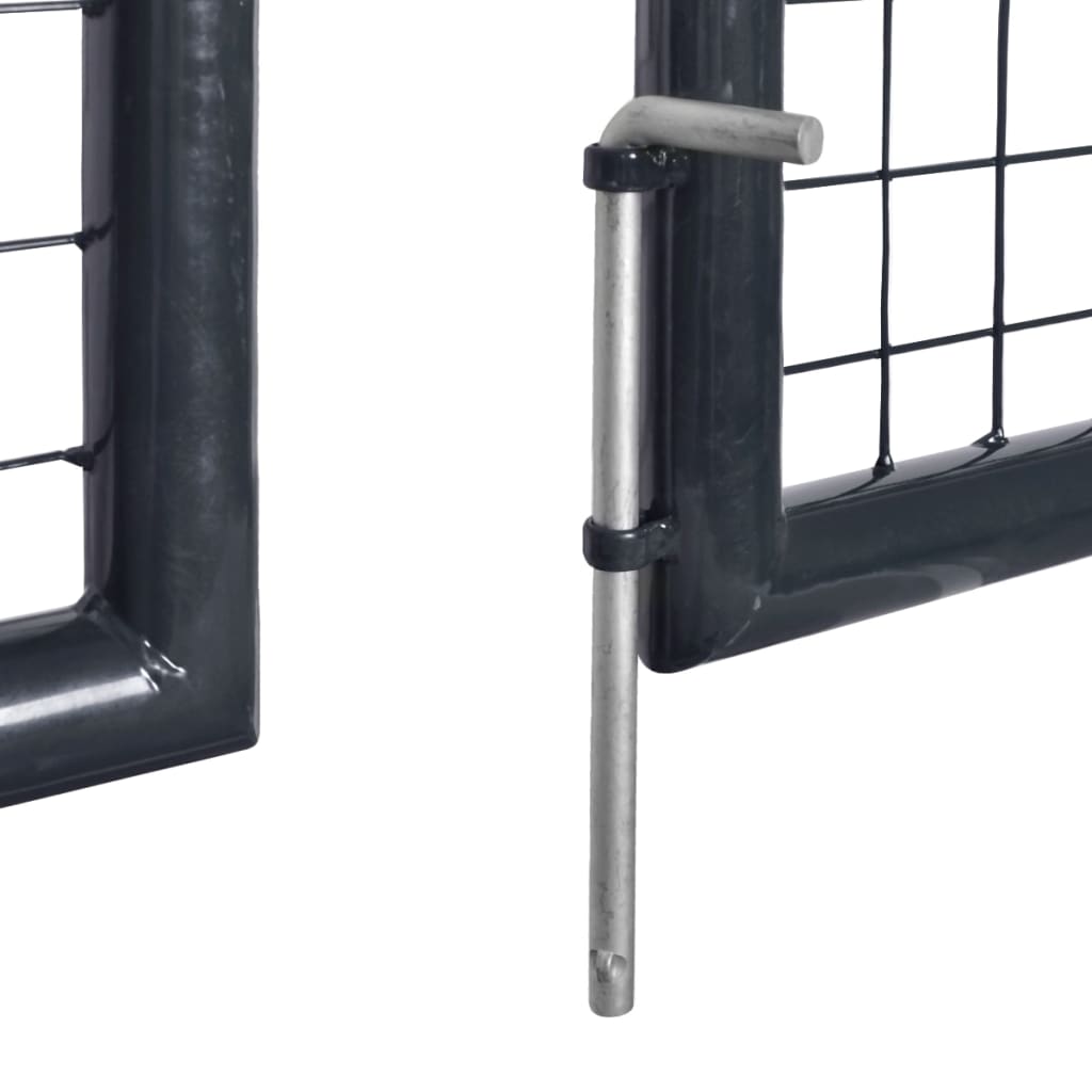 Tuinpoort – Tuinafscheiding – Hek – Tuindeur – Erfafscheiding – Gegalvaniseerd Staal – 200 cm Breed – Roestvrij – Weerbestendig