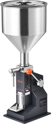 Vloeistof vulmachine - Roestvrij staal - Versterkte handgreep - Druppeldicht ontwerp - met 2 spuitmonden en oliekeerringen - voor het verwerken van honing, olie, dranken, lotion en andere vloeistoffen en pasta