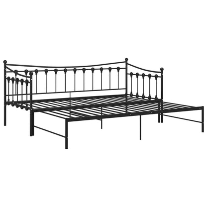 Bedbank – Slaapbank – Sofa Bed – Logeerbed – Uittrekbare Bedbank – Metalen Frame – 90x200 cm – Ruimtebesparend Ontwerp