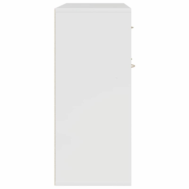 Sideboard high-gloss white 88x30x70cm wood material,  Modern Sideboard, Sideboard Cabinet, Sleek Lines, Quality Wood Material, Durable Build, Apartment Dwellers, Modern Homeowners