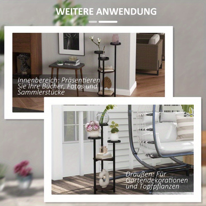 Plantenrek – Plantenstandaard – Plantentrap – Bloemenrek – Plantenetagere – 5 Lagen – Stevige Poten – Ruimtebesparend Verticaal Design