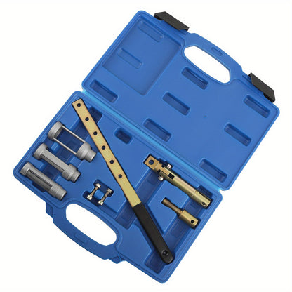 Kleppereparatieset – Klepveercompressor – Klepstelaftichtingsset – Klepveerverwijderaar – Motorreparatieset – Geschikt Voor 8V 12V 16V Motoren – Inclusief Diverse Drukstukken – Duurzame Opbergbox
