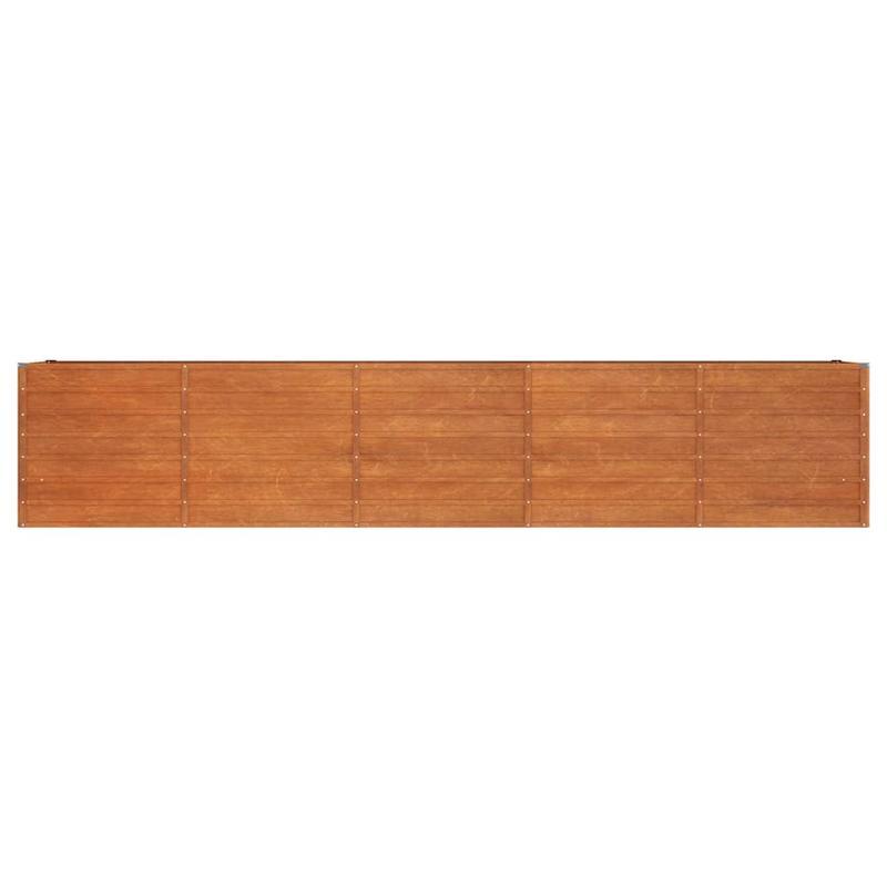 Easy to assemble modern and simple Rusty raised garden bed 400x80x77cm corten steel backyard high-quality flower box kit
