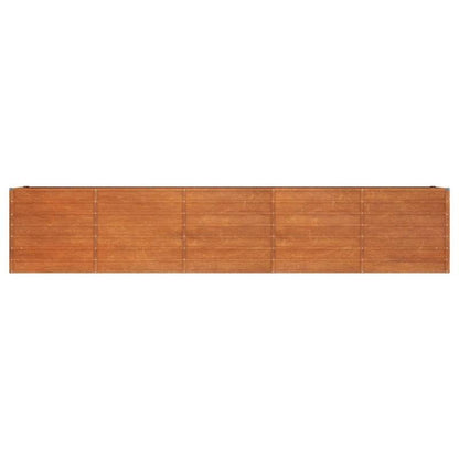 Easy to assemble modern and simple Rusty raised garden bed 400x80x77cm corten steel backyard high-quality flower box kit