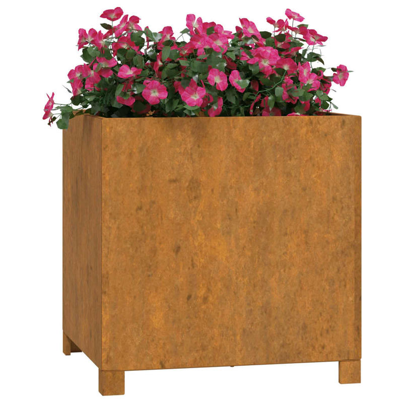 Bloemenstandaard – Plantenrek – Plantenhouder – Bloemenrek – Plantenstandaard Marrone – Cortenstaal Roestkleurig – Stevig en Weerbestendig – 49x47x50 cm Lichtgewicht