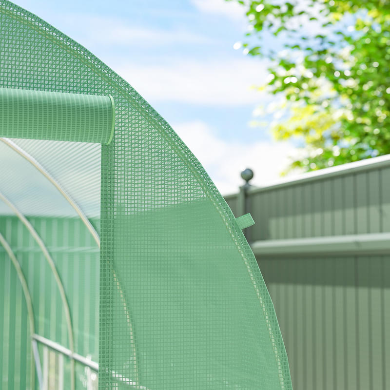 Tunnelkas – Kweekkas – Serre – Groeikas – Tuinkas – Duurzaam Metalen Frame – UV-bestendig Kunststof Met Ventilatieramen