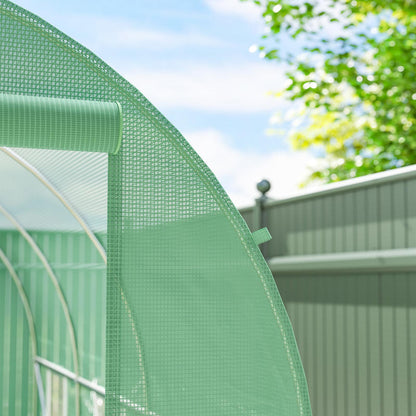 Tunnelkas – Kweekkas – Serre – Groeikas – Tuinkas – Duurzaam Metalen Frame – UV-bestendig Kunststof Met Ventilatieramen