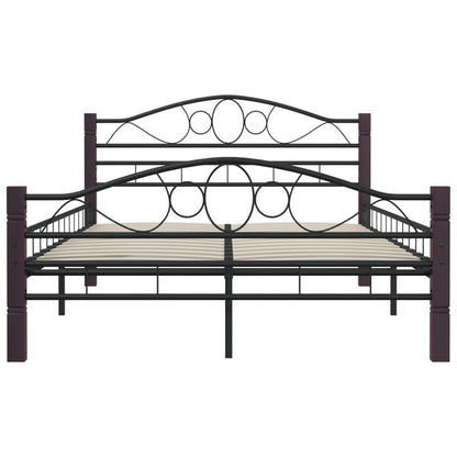 Black Metal Bed Frame 120x200cm