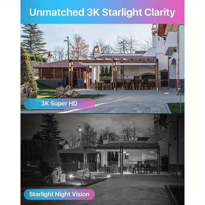 4K Beveiligingscamera Systeem – IP Camera – Surveillance Camera – CCTV Camera – Buiten Camera – AI Gezichts- en Bewegingsdetectie – PoE Eenvoudige Installatie – Witte Variant