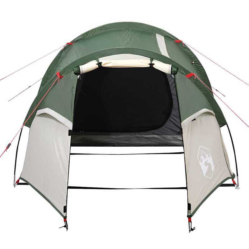 Tunneltent – Kampeertent – Familietent – Lichtgewicht Tent – Outdoor Tent – Voor 2 Personen – Glasvezel Stokken & Waterafstotend Polyester – Groen