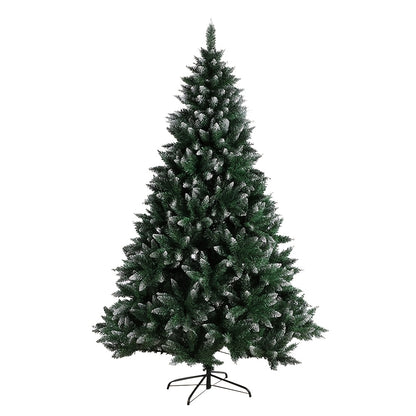 Kunstkerstboom – Nepkerstboom – Kerstboom Kunststof – Kerstboom 240 cm – Kerstdecoratie – 1400 PVC Takken – Stevige Metalen Standvoet – Besneeuwd Design – Onderhoudsvrij
