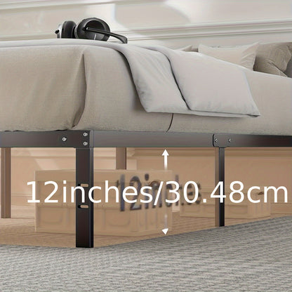Stalen Bedframe – Metaal Bed – Bedbodem – Lattenbodem – Frame Bed – 150 x 200 cm – Stevig Stalen Frame – Anti-slip Matrashouder