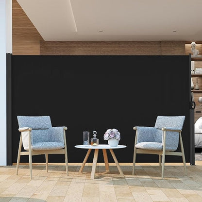 Uitschuifbaar Zijscherm – Terrasscherm – Balkon Scherm – Windscherm – Privacy Scherm – Aluminium Frame – Weerbestendig Gecoat Polyester