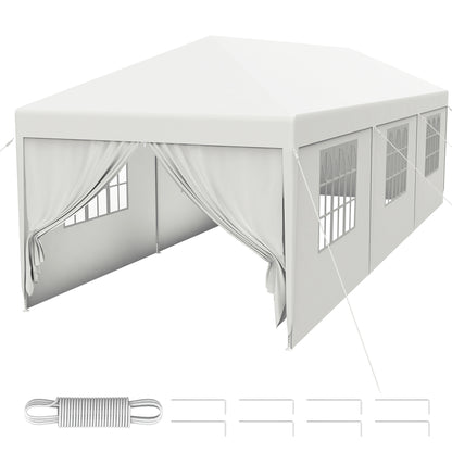 Partytent – Privacy Tent – Pop-up Tent – Overkapping – Pavilion – Extra Groot 3x9m – Stevig Stalen Frame – Water- en UV-bestendig PE Dak