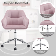 Bureau stoel - roze - bureaustoelen voor volwassenen - bureaustoelen - stoel - ergonomische bureaustoel