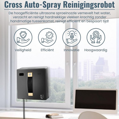 Robot Ramenwasser - Bestuurbare automatische glazenwasser - Ruitenreiniger met valbeveiliging - Ramenreiniger met afstandsbediening