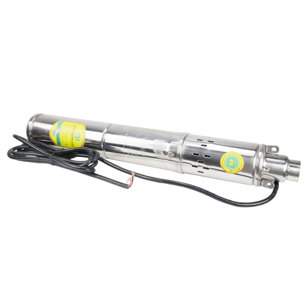 Mars Rock - Water Pump - Deep Well Submersible Pump - Solar DC Deep Well Pump - 750W - Stainless Steel - Silver