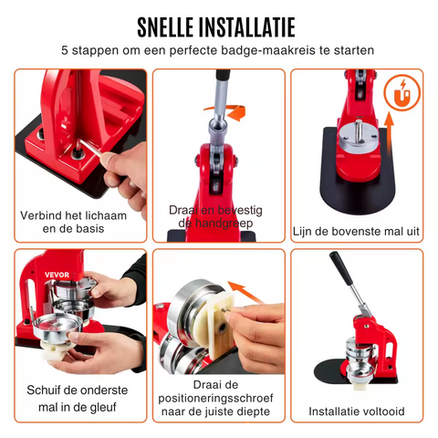 Button Maker - Button Maker Machine - Buttons - Badge Maker - Button Machine - Pin Maker - 58MM - 500pcs Button Parts