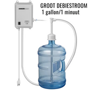 Vevor - Bottled Water Pump - With PE Pipe - 1 Gal/Min - 40 PSI - For Coffee, Tea Machine, Water Dispenser &amp; Refrigerator Ice Maker - White