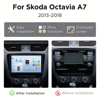 10 Inch Touchscreen Auto Radio – Multimedia Speler – Navigatiesysteem – CarPlay Radio – Android Auto – WiFi Draadloos – 4GB RAM 64GB Opslag – IPS Scherm 1280x720 Resolutie