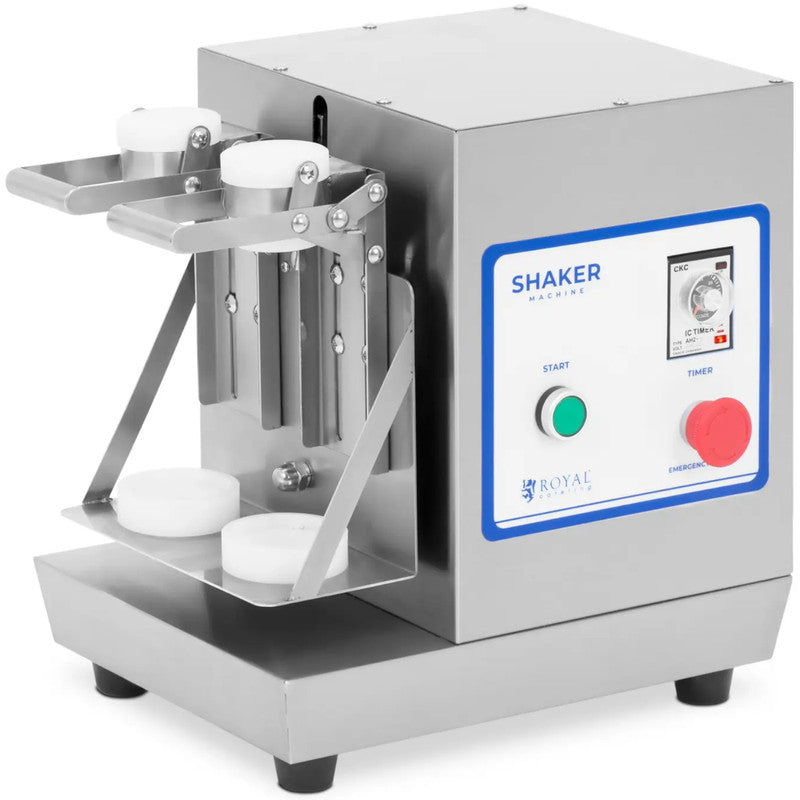 Shaker Mixer Bar – Cocktail Mixer – Drankenshaker – Dubbele Shaker – Bar Blender – Dubbele Bekers 350/750 ml – 240 RPM Motor – Roestvrij Staal – Timer & Veiligheidsschakelaar