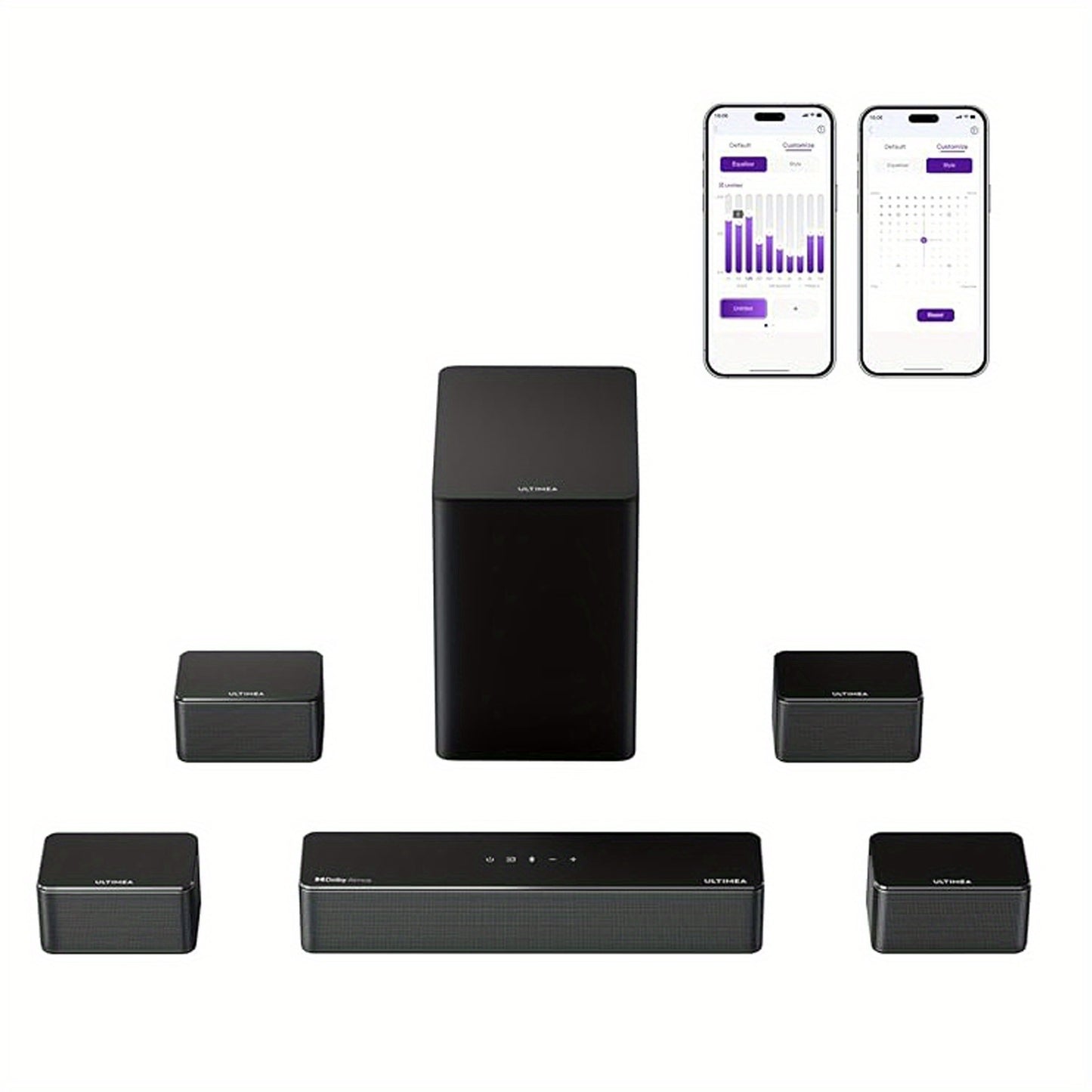 7.1 Surround Sound System – Home Cinema Set – Soundbar – TV Speaker – Dolby Atmos Systeem – Draadloze Subwoofer – 460W Krachtig Geluid