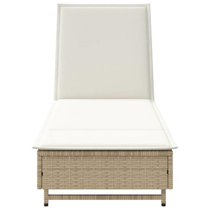 Ligstoel – Ligbed – Relaxstoel – Buitenstoel – Ergonomisch Design – Gerecycled Houten Frame – Weerbestendig Vlechtwerk