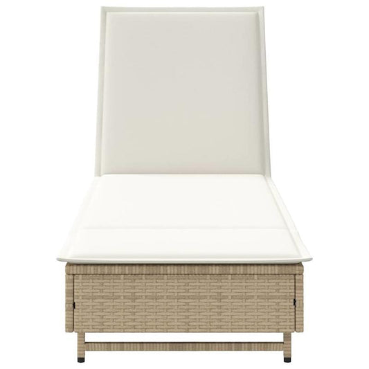 Ligstoel – Ligbed – Relaxstoel – Buitenstoel – Ergonomisch Design – Gerecycled Houten Frame – Weerbestendig Vlechtwerk