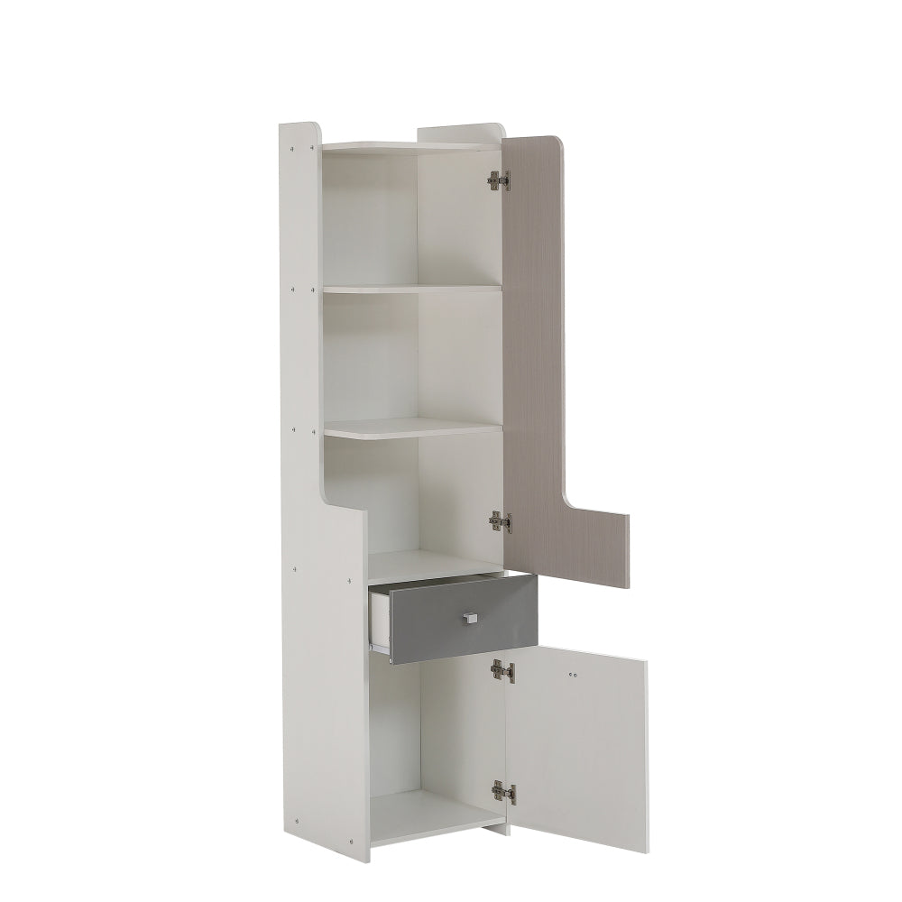 Boekenkast – Opbergkast – Vakkenkast – Kast – Dressoir – Meturen & Lades – Metalen Constructie – Compact Verticaal Design – 68,5 cm Hoog – 45 kg Draagvermogen
