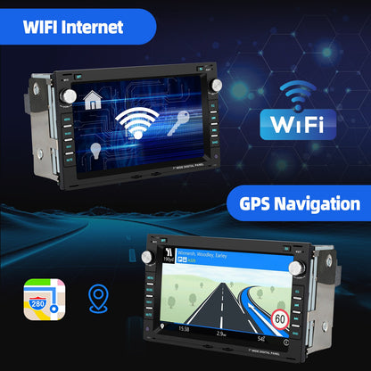 Android Autoradio – Multimedia Systeem – Inbouw Radio – Navigatie Systeem – Touchscreen Radio – 7-inch HD Display – Achteruitrijcamera Met Microfoon