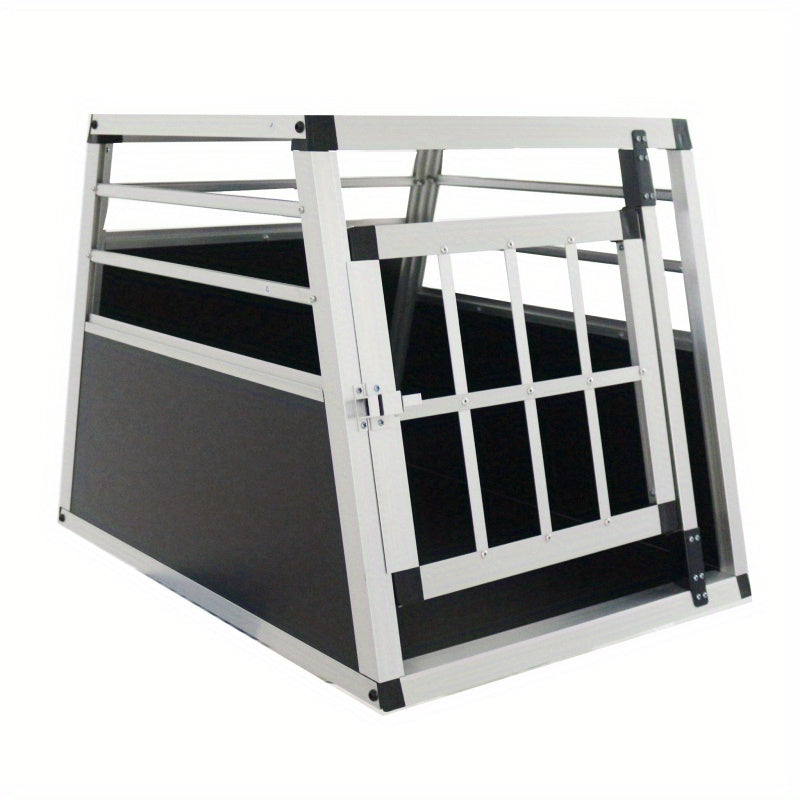 Aluminium Hondenbench – Hondenkooi – Transportkooi – Reisbench – Autobox – 54x69x50 cm – Lichtgewicht & Stevig Aluminium – Compact en Veilig