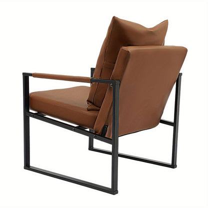 Loungestoel – Fauteuil – Relaxstoel – Armstoel – Kamerstoel – Ergonomisch Design – Stevig IJzeren Frame